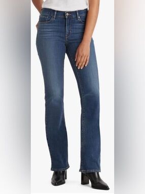 Levi's Women's Classic Bootcut Stretch Mid Rise Easy Fit Boot Cut Jeans 🦋